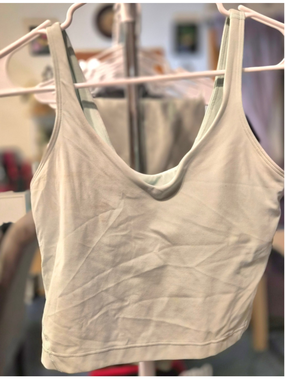 Women's Lululemon Align Tank Top Crop Top Size 6 Light Green